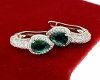 exclusive swarovski gold-plated earrings