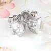gold plated earrings with exclusive cubic zirconia