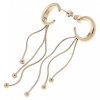 gold earrings made of stainless steel