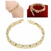 gold bracelet for a gold-plated leg