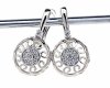 gold plated earrings with exclusive cubic zirconia