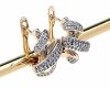 exclusive swarovski gold-plated earrings