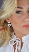 gold earrings made of stainless steel