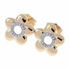 gold plated earrings with exclusive cubic zirconia