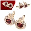 exclusive swarovski gold-plated earrings