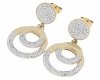 gold earrings made of stainless steel