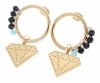 gold earrings made of stainless steel