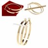 gold plated earrings with exclusive cubic zirconia