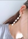EARRINGS SILVER STAINLESS STEEL CELEBRITY