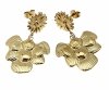 gold earrings made of stainless steel