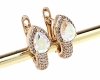 exclusive swarovski gold-plated earrings