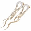 gold earrings made of stainless steel