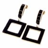 gold earrings made of stainless steel