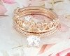 gold ring 17,00mm. gold-plated engagement xuping