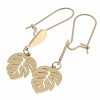 gold earrings made of stainless steel