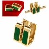 gold earrings made of stainless steel