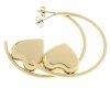 gold earrings made of stainless steel
