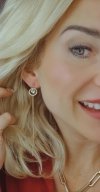 gold earrings made of stainless steel