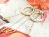 gold earrings made of stainless steel