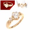 gold ring 18,60mm. gold-plated engagement xuping