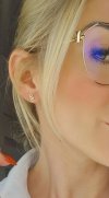 gold earrings made of stainless steel