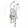 gold earrings made of stainless steel