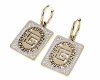 gold earrings made of stainless steel