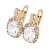 exclusive swarovski gold-plated earrings