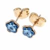 exclusive swarovski gold-plated earrings
