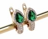 exclusive swarovski gold-plated earrings