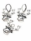 gold earrings made of stainless steel