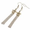 gold earrings made of stainless steel