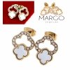 gold earrings made of stainless steel