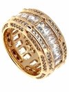 gold ring 18,60mm. gold-plated engagement xuping