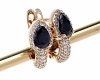 exclusive swarovski gold-plated earrings