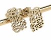 gold earrings made of stainless steel