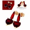 gold plated earrings with exclusive cubic zirconia
