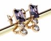 exclusive swarovski gold-plated earrings