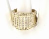 gold ring 18,60mm. gold-plated engagement xuping