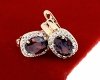 exclusive swarovski gold-plated earrings