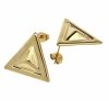 gold earrings made of stainless steel