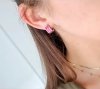 gold earrings made of stainless steel