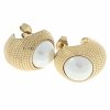 gold earrings made of stainless steel