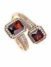 gold ring 18,60mm. gold-plated engagement xuping