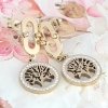 gold earrings made of stainless steel