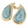 gold earrings made of stainless steel