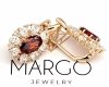 gold plated earrings with exclusive cubic zirconia