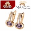 exclusive swarovski gold-plated earrings
