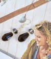 gold earrings made of stainless steel