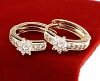 gold plated earrings with exclusive cubic zirconia